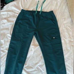 Men’s Figs Technical Collection Scrub Bottoms - Caribbean Blue sz M straight leg